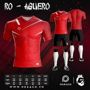 Áo bóng đá tự thiết kế CLB Lyon màu đỏ