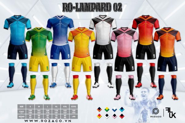 Hình ảnh Bộ sưu tập áo bóng đá thiết kế  đẹp tại Xưởng may Rozaco
