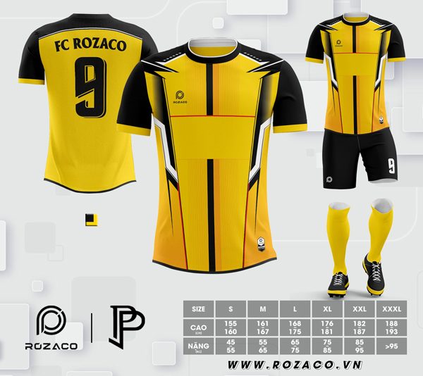 Thiết kế áo bóng đá mới nhất tại Xưởng may Rozaco