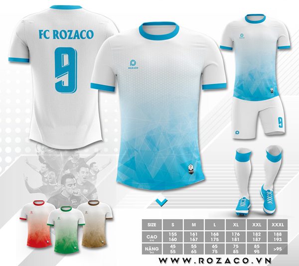 Hình ảnh Áo bóng đá thiết kế mới nhất tại Xưởng may Rozaco