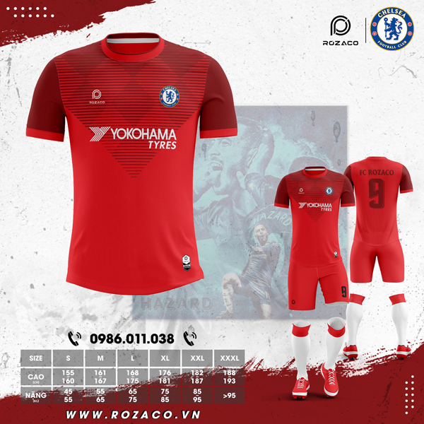 Trang phục áo đá banh Chelsea 2023 mới nhất