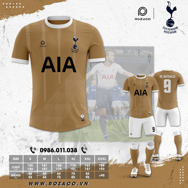 Thay đổi phong cách với áo đấu Tottenham tại Xưởng may Rozaco