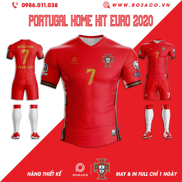 Áo Bóng Đá Đội Tuyển Bồ Đào Nha 2022 Sân Nhà Màu Đỏ