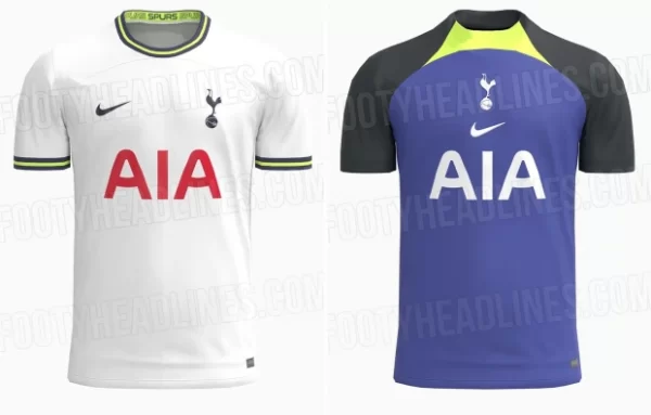 Hình ảnh Bộ đôi áo bóng đá CLB Tottenham sân nhà và sân khách 2022/2023
