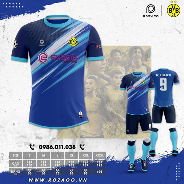 Trang phục thi đấu tự thiết kế clb Dortmund mới nhất