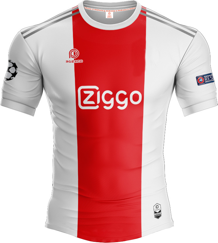 Áo CLB Ajax không logo tự thiết kế