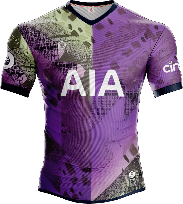 Thiết kế mới nhất áo CLB Tottenham không logo tại Xương may Rozaco