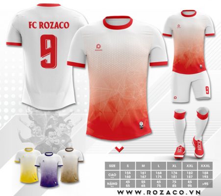 Áo bóng đá thiết kế Xưởng may Rozaco