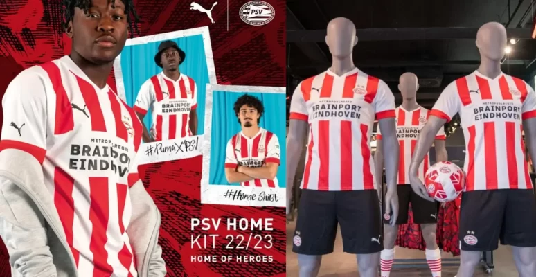 Áo bóng đá PSV 2023 sân nhà