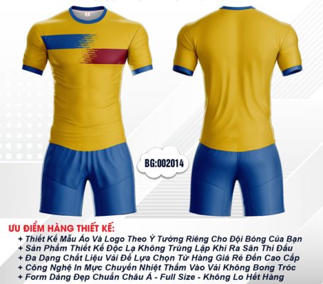 Hình ảnh Trang phục áo bóng đá thiết kế xuất sắc nhất Xưởng may Rozaco