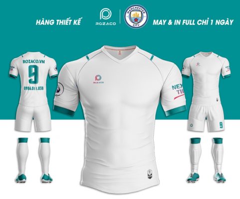 Trang phục áo Manchester City không logo siêu hót 2023 tại Rozaco
