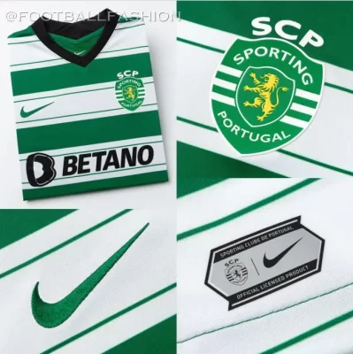 Hình ảnh Chi tiết áo Sporting sân nhà 2023 