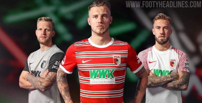 Trang phục áo đá banh clb Augsburg 2023 đẹp - độc