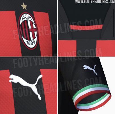 Bộ dụng cụ AC Milan 2023 sân nhà