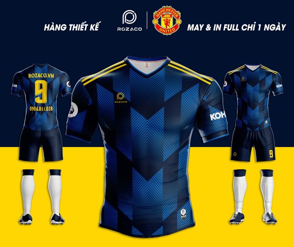 Thiết kế mới nhất của Rozaco về áo Manchester United không logo 2023