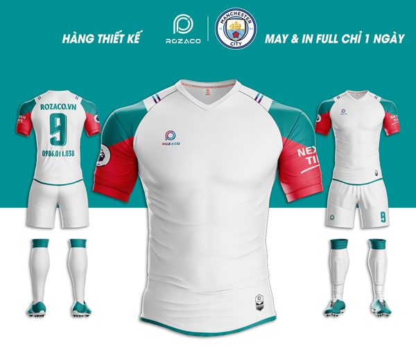 Mẫu áo Manchester City không logo màu trắng xuất sắc nhất 2023