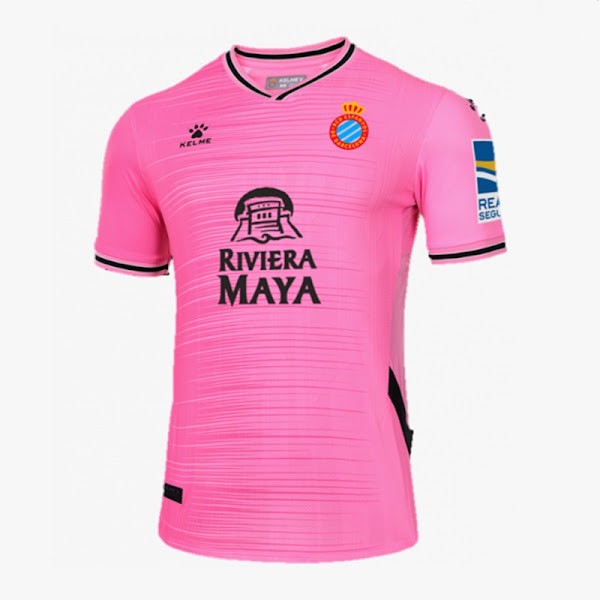 Mẫu áo đấu sân khách câu lạc bộ Espanyol 2022/23 được thiết kế có phần đế màu hồng nổi bật với sự mờ dần tinh tế ở mặt trước từ phải sang trái.