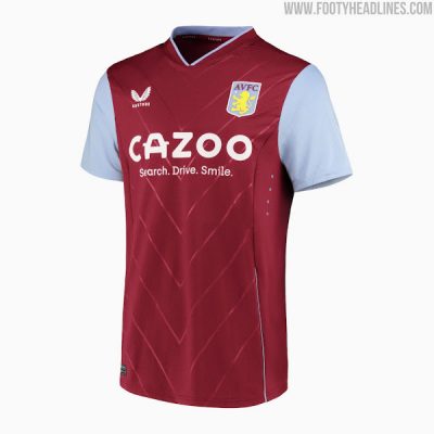 Trang phục áo đấu Aston Villa sân nhà 2022-2023