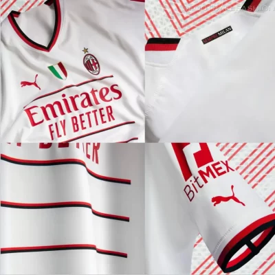Hình ảnh Chi tiết áo AC Milan 2023 sân khách
