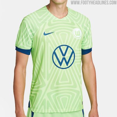 Mẫu áo bóng đá Wolfsburg 2023 sân nhà siêu hot