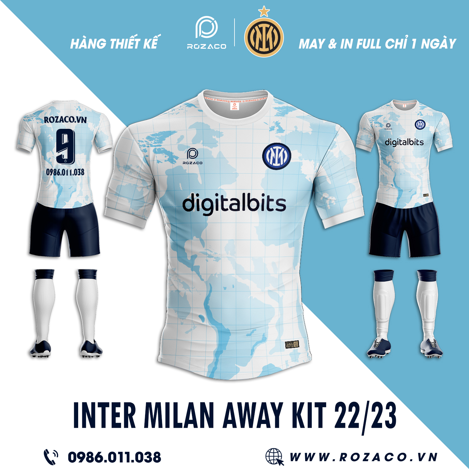 Áo bóng đá Inter Milan sân khách 2023 hội tụ đầy đủ các yếu tố: màu sắc độc đáo, họa tiết mới mẻ, màu phối ấn tượng. Đây là mẫu thiết kế mà bất kì ai cũng nên sở hữu ngay. 