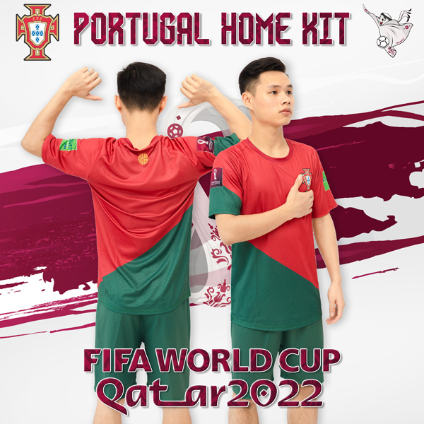Với sự đồng hành của bộ áo đội tuyển Bồ Đào Nha sân nhà World Cup 2022, bạn sẽ thật sự nổi bật theo cách riêng của mình. Đây là siêu phẩm độc - lạ nhất, bạn đừng bỏ lỡ nhé.