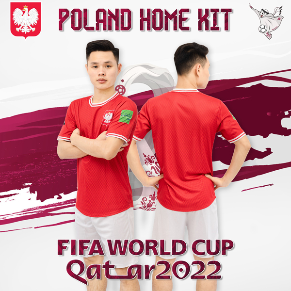 Hãy thay đổi phong cách của mình cùng với áo đội tuyển Ba Lan sân nhà World Cup 2022 tại xưởng may Rozaco. Đây là bộ trang phục đang được yêu thích nhất hiện nay.