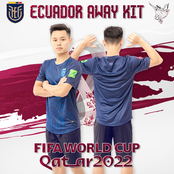 Để đáp ứng nhu cầu của fan hâm mộ, xưởng may Rozaco cho ra mắt bộ áo đội tuyển Ecuador sân khách World Cup 2022. Sản phẩm chất lượng, in ấn độc quyền.