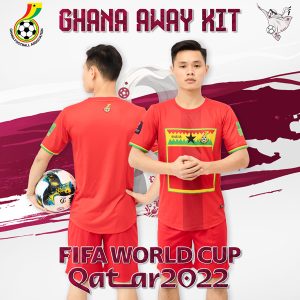 Với gam màu đỏ chủ đạo, bộ áo đội tuyển Ghana sân khách World Cup 2022 mang đến vẻ bề ngoài ấn tượng nhất. Hãy liên hệ ngay với xưởng may Rozaco ngay hôm nay để có thể sở hữu ngay bộ trang phục độc đáo này.