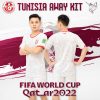 Với gam màu trắng kết hợp với màu gam màu cam nổi bật. Áo đội tuyển Tunisia sân khách World Cup 2022 mang đến một cái nhìn mới mẻ. Bộ trang phục này được sản xuất tại xưởng Rozaco.