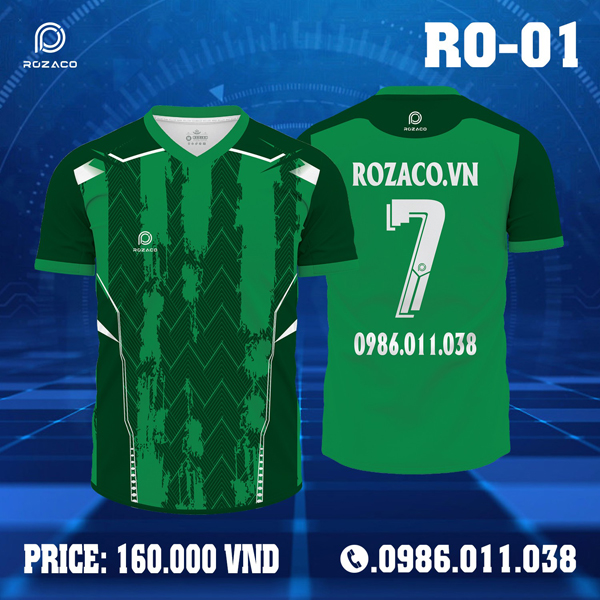Nếu những mẫu áo đá banh đội tuyển, câu lạc bộ đã làm bạn cảm thấy nhàm chán thì mẫu áo bóng đá không logo RO-01 màu xanh két cao cấp chính là sự lựa chọn hoàn hảo cho bạn.